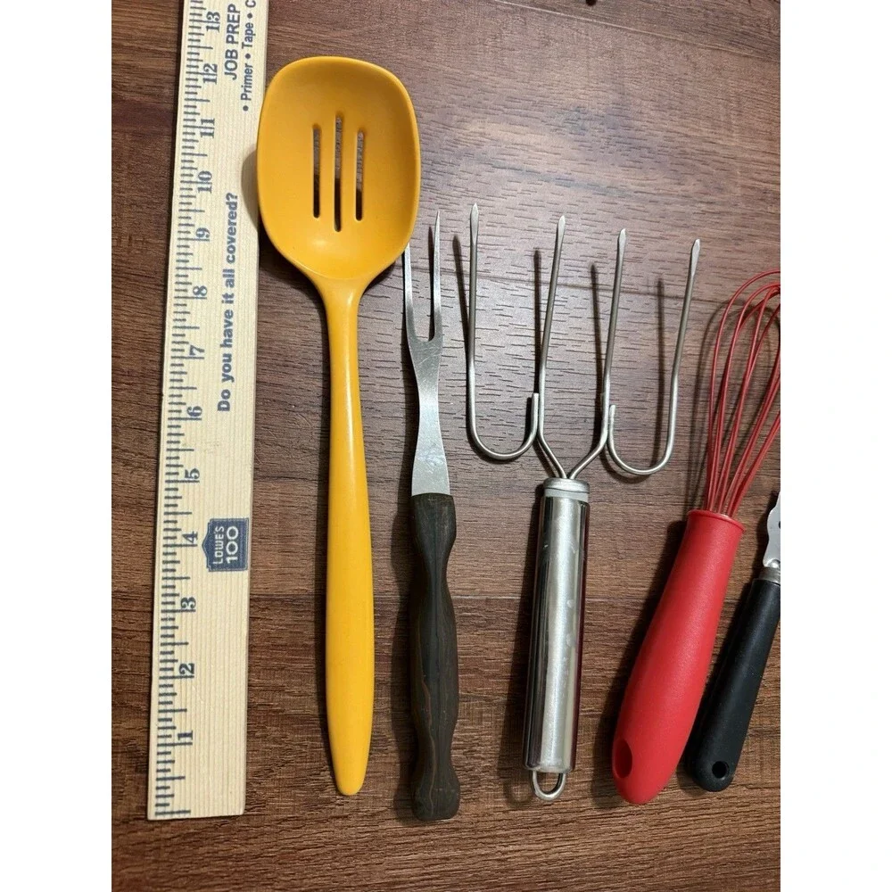 Deglon France Citrus Zester Rosti Slotted Spoon Meat Forks Etc Lot Vintage